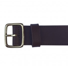 Ceinture pour officier en cuir  - cognac-brun