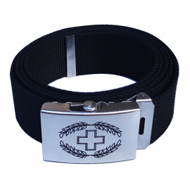 Ceinture avec logo suisse - noire