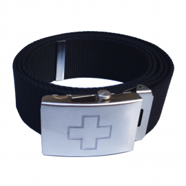 Ceinture avec croix suisse - noire