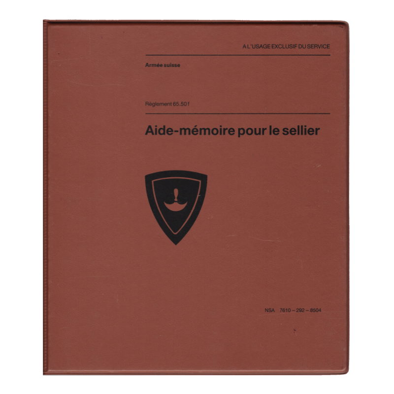 Aide-mémoire pour le sellier