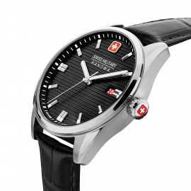 Swiss Military Hanowa - Roadrunner avec bracelet en cuir- noir