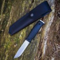 Morakniv - Garberg mit Lederetui- Stainless Steel - schwarz