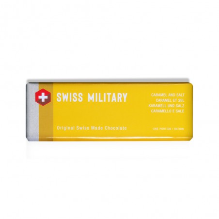 Swiss Military - Chocolat militaire - Caramel et sel - 50g