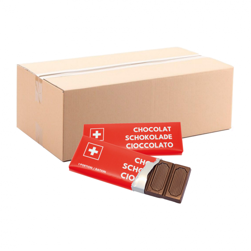 Chocolat suisse selon la recette originale de l'armée - 200 x 50g