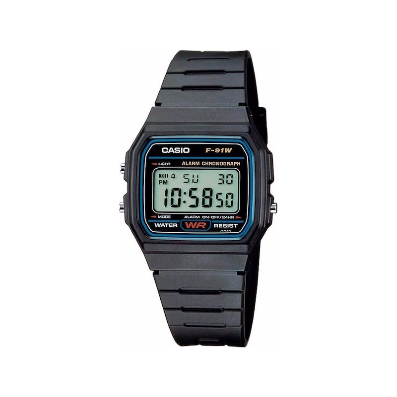 Casio - Digitaluhr F-91W - schwarz