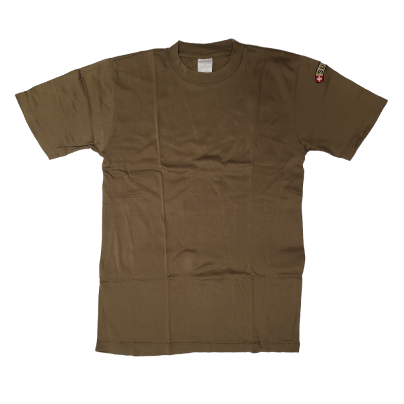 T-Shirt SUISSE - olive - taille 48/M - occasion